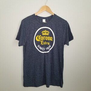💘Corona Extra Short Sleeve Navy Tee Size Medium